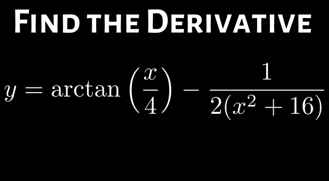 Derivative of Arctan
